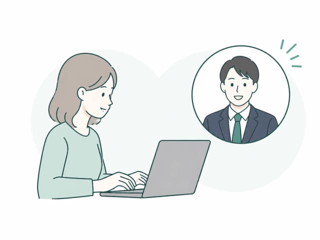 転職エージェント紹介を希望する場合の情報入力イメージ