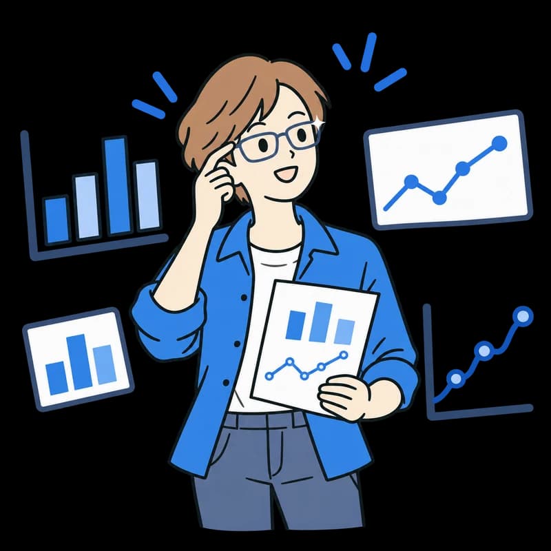 分析マスタータイプのイラスト