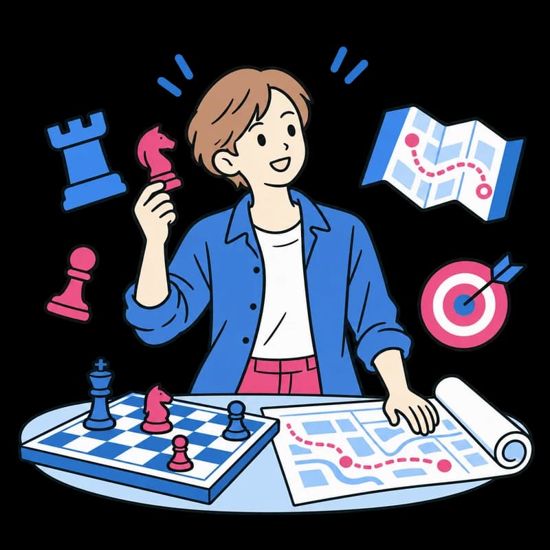 戦略家タイプのイラスト